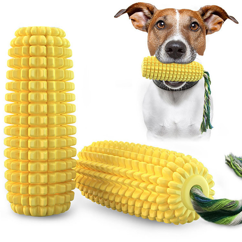 Factory Directly Selling Wholesale Price Eco Friendly Materials New Explosive Amazon Corn Molar Stick Voice Toothbrush Dog Toys