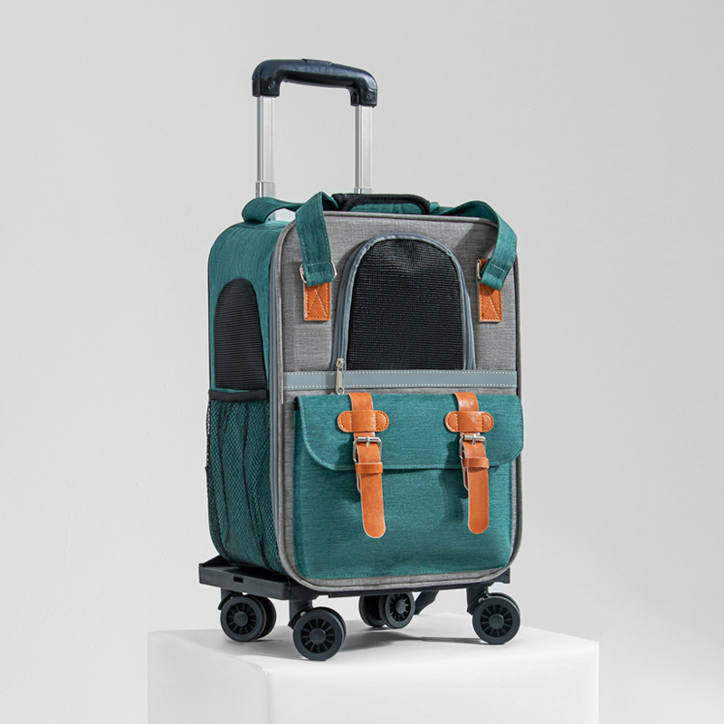 Travel Luggage Wholesale Price Trolley Suitcase Optional Blue Luggage Breathable Large Capacity Cat Dog Backpack Pet Carrier Bag