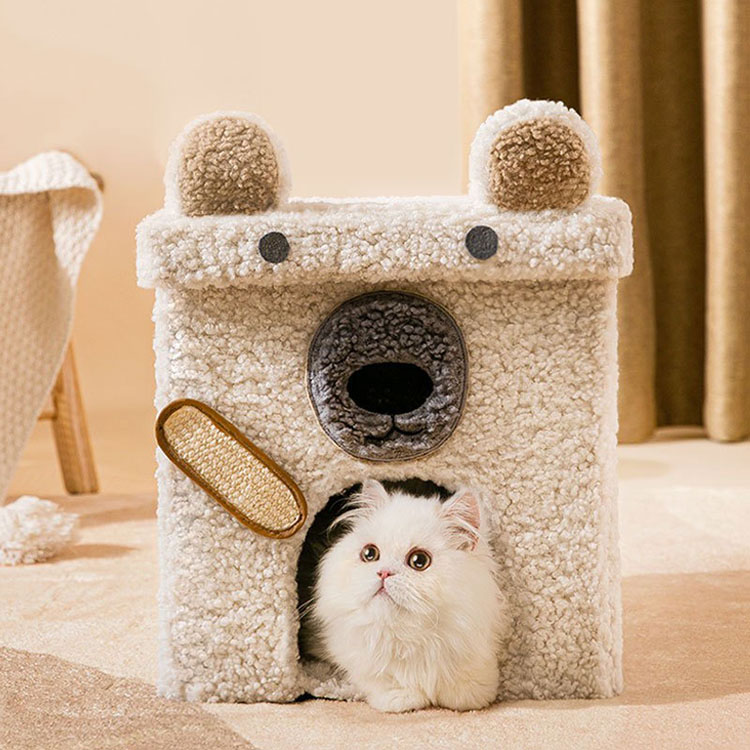 New Funny Cat Dog House Washable Hot Selling Good Price Factory Supplier Creative Warm Folding Pet Bed For Sale