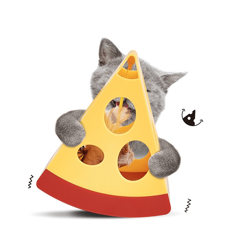 Cat Toy Electronic Spin Interactive Toy Fun Electronic Cheese Mouse Usb Electronic Swing Teaser Cat Toy