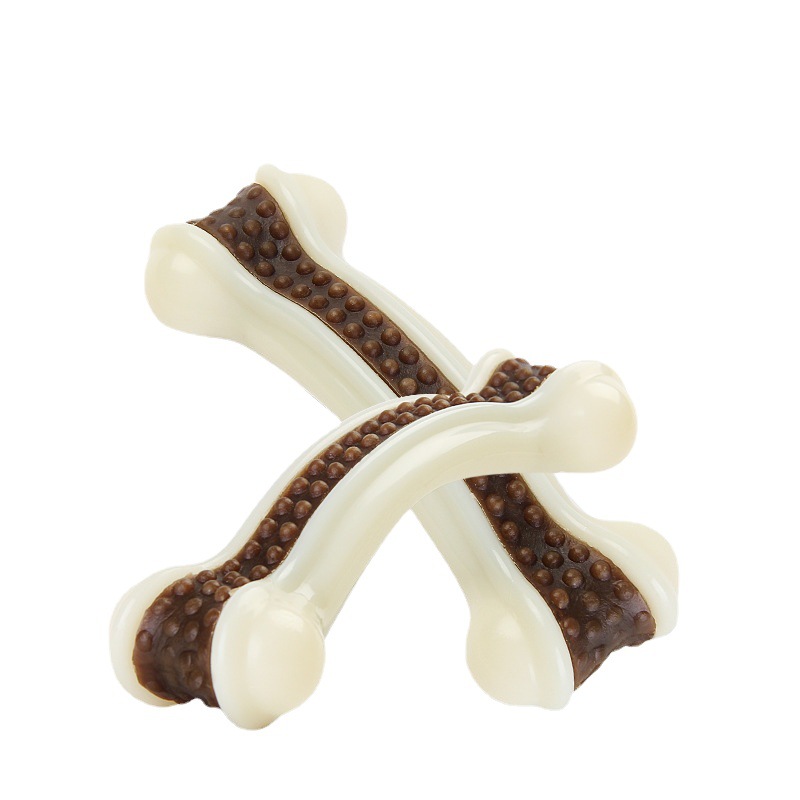 Wholesale Eco-friendly Tpr Bone Shape Dog Teething Treat Indestructible Dog Chew Toy Pet Toy