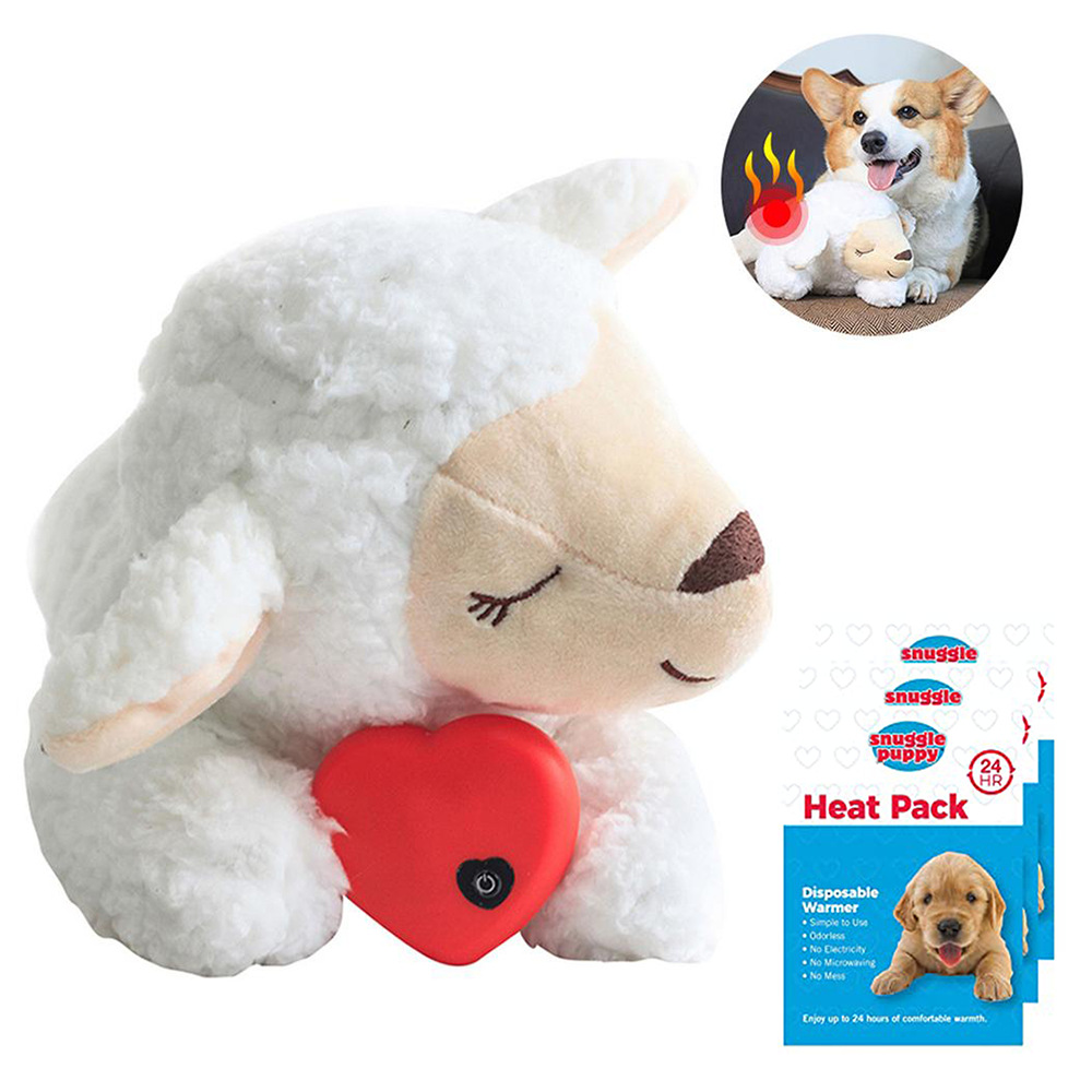 Hot Sale 2023 New Soft Anti Anxiety Stuffed Pet Training Heartbeat Plush Puppy Dog Toys