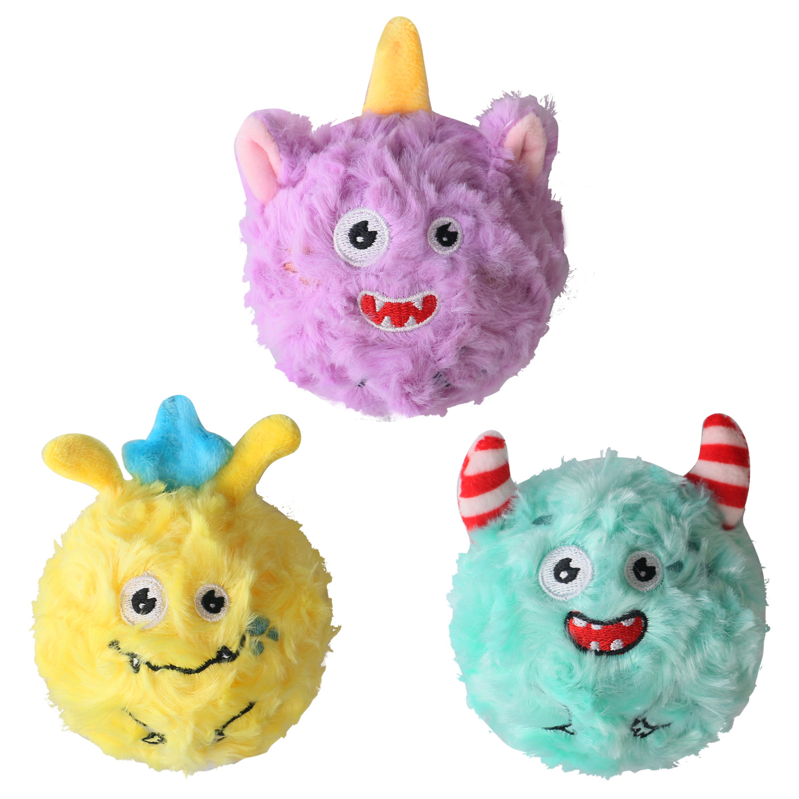 Wholesale Cute Durable Designer Tpr Dog Toy Ball Squeaky Soft Plush Pet Dog Chew Toy