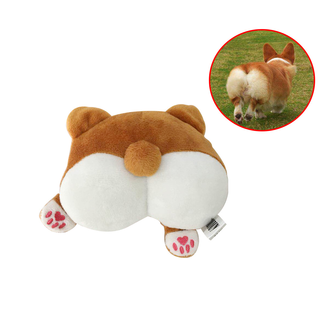 Hot Wholesale Corgi Eco Friendly Soft Small Interactive Cute Squeaky Plush Pet Dog Toys