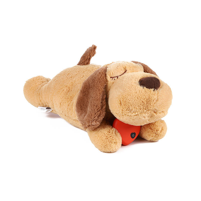 2022 New Hot Eco Friendly Anti Anxiety Stuffed Heartbeat Pet Training Plush Puppy Dog Toys