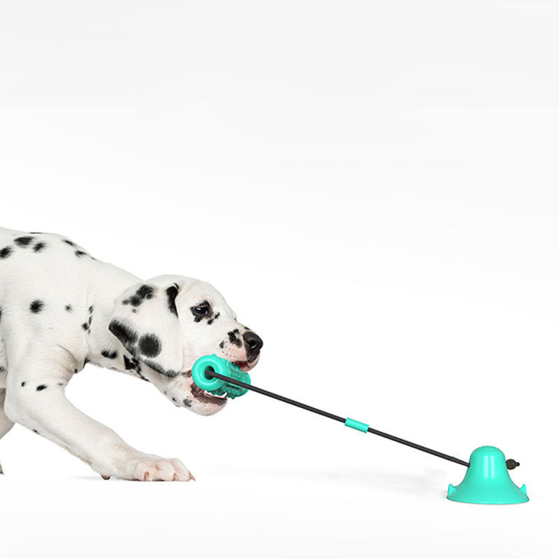 2023 Manufacturer New Design Tpr Eco Friendly Durable Pet Dog Suction Cup Molar Stick Rope Chew Toys For Aggressive Chewers