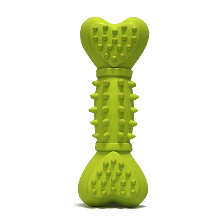 Eco-friendly Luxury Natural Rubber Squeaky Pet Dog Bone Training Toy Chew Bones Toys Manufacturers For Aggressive Chewers