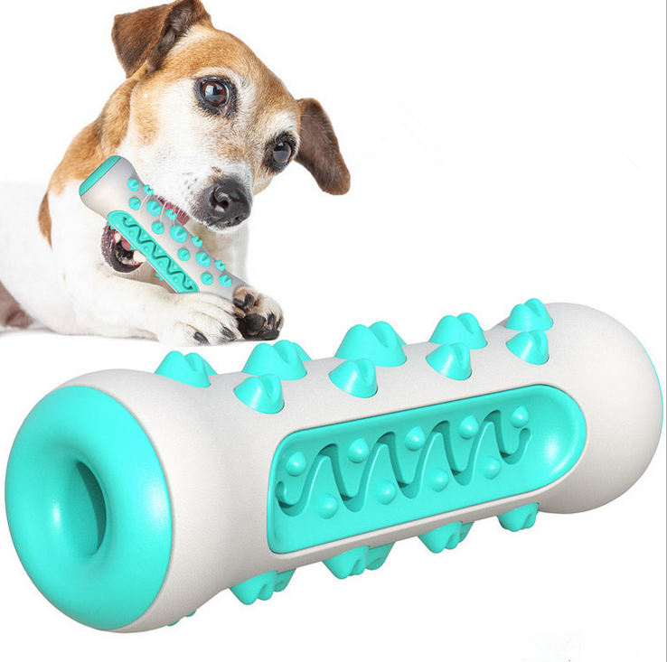 2023 Hot Sale Eco Friendly Rubber Luxury Bite-resistant Pet Dog Molar Chew Toothbrush Stick Dog Chew Toys For Aggressive Chewers