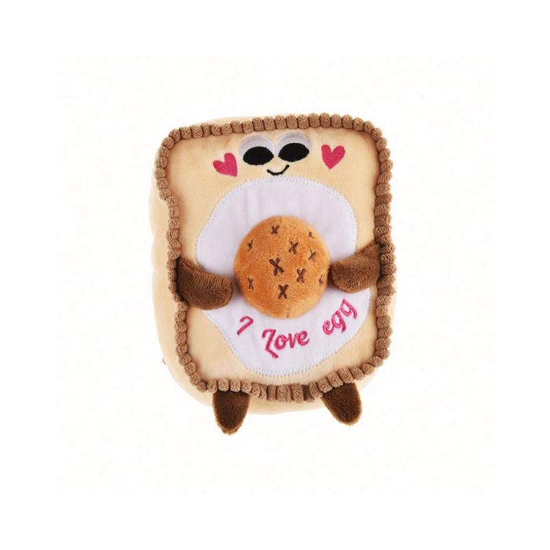 Beejay Professional Manufacture Dog Squeaky Soft Toy Custom Toast Bread Pet Puppy Toys
