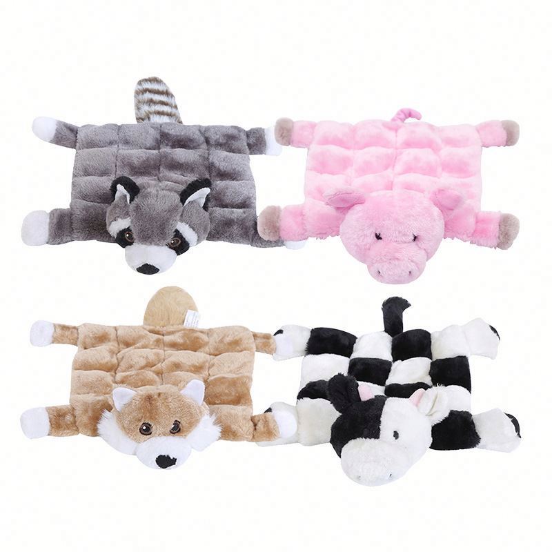 Bj210 Plush Dog Toy Plush Fox Huskey Pig Cow Dog Toy