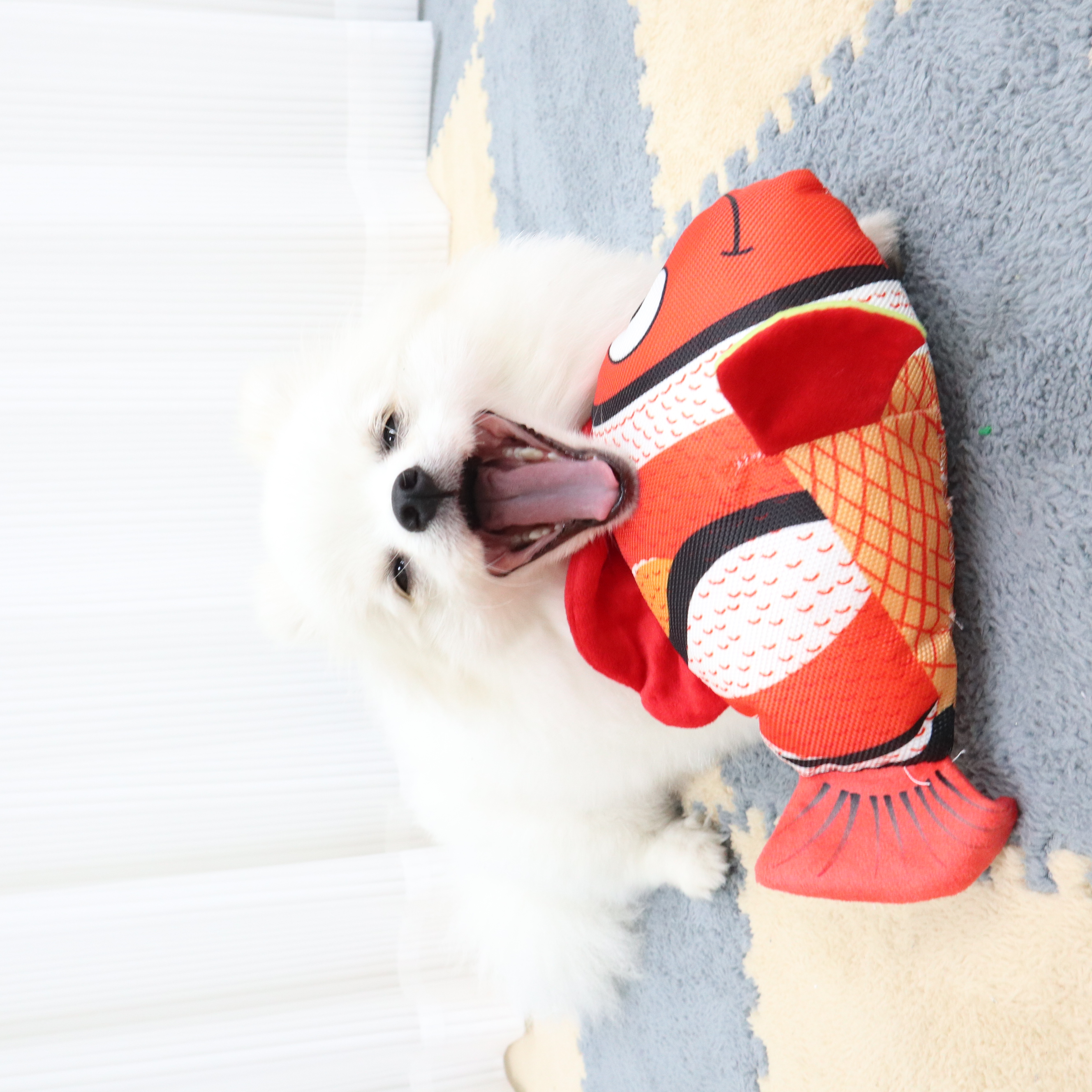 Beejay Custom Dog Toy Plush Bubble Fish Sea Animal Squeaky Plush Dog Toy