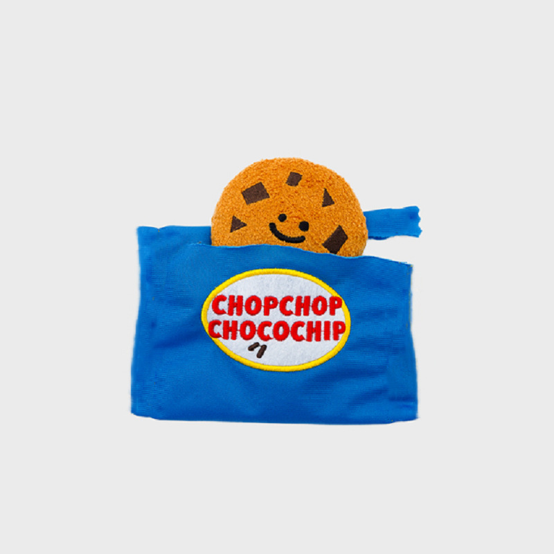 Hot Sale New Design Pet Toy Korean Ins Style Chocolate Biscuit Cookie Hide And Seek Durable Cute Luxury Squeaky Dog Plush Toys
