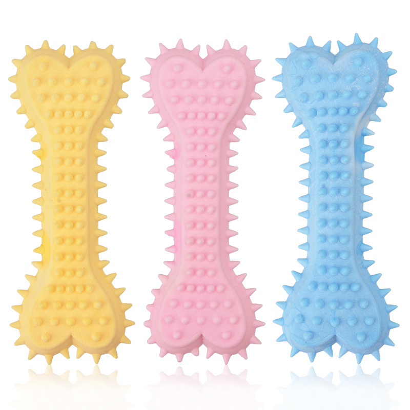 Wholesale Tpr Eco Friendly Durable Rubber Dog Toys Bone Dogs Interactive Chew Puppy Toys For Aggressive Chewers