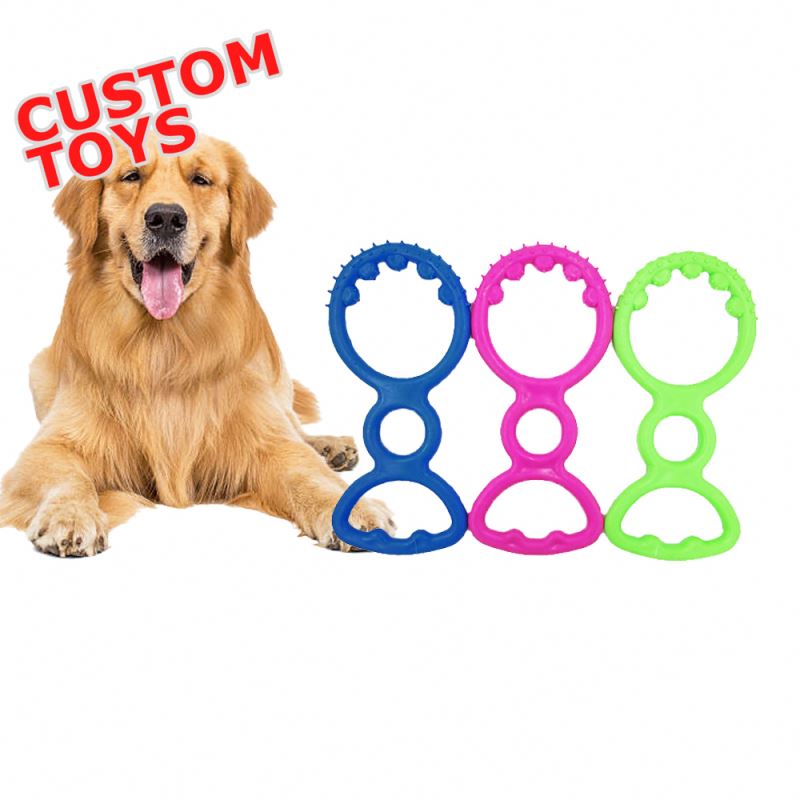 Factory Direct Eco-friendly Tpr Bite Resistant Hot-selling Y Interactive Rubber Dog Toys For Aggressive Chewers