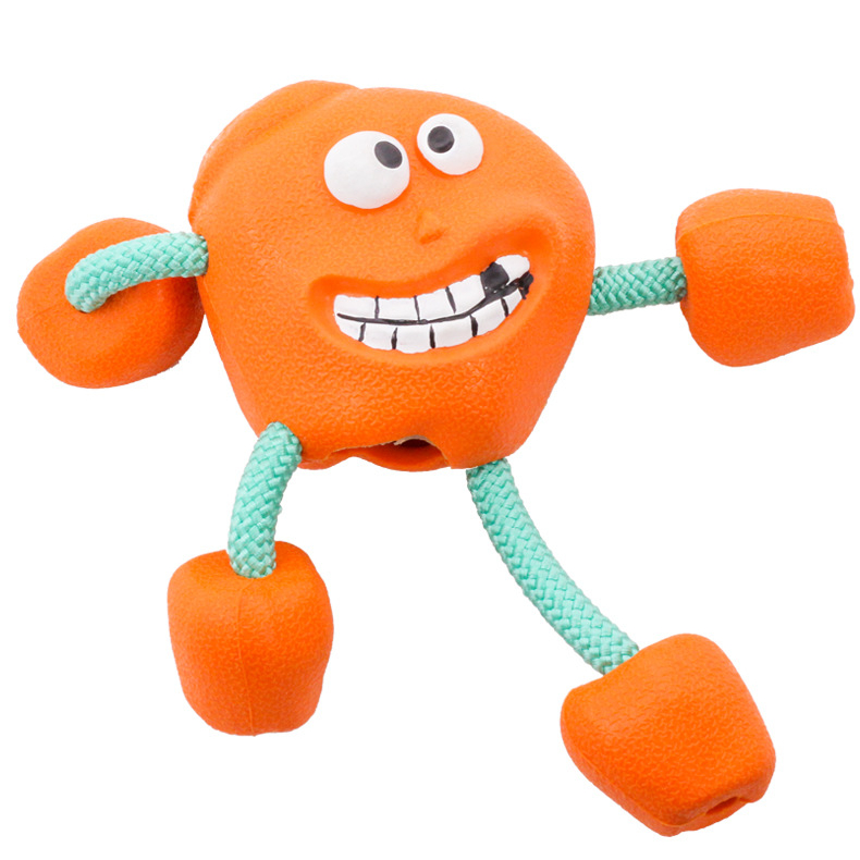 Hot Sale 2023 Apple Ecofriendly Interactive Dog Tug Toy Tpr Pet Interact Dog Rope Toys Chew Dog Toys