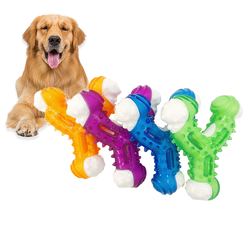 Factory Direct Eco-friendly Tpr Cheap Bite Resistant Interactive Pet Dogs Chew Toys Rubber Dog Toys