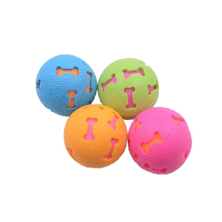 2023 New Designer Durable Tpr Teeth Cleaning Pet Active Rolling Ball Dog Cat Chew Ball Rubber Dog Toys