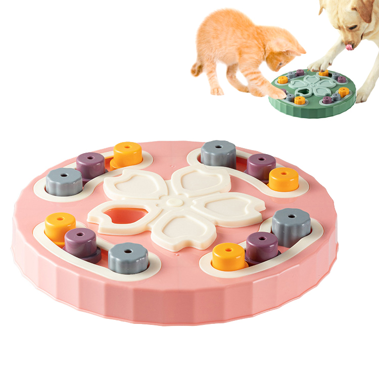 Wholesale 2022 High Quality Round Shape Slow Food Anti Choking Eco Friendly Interactive Smart Pet Dog Puzzle Toy