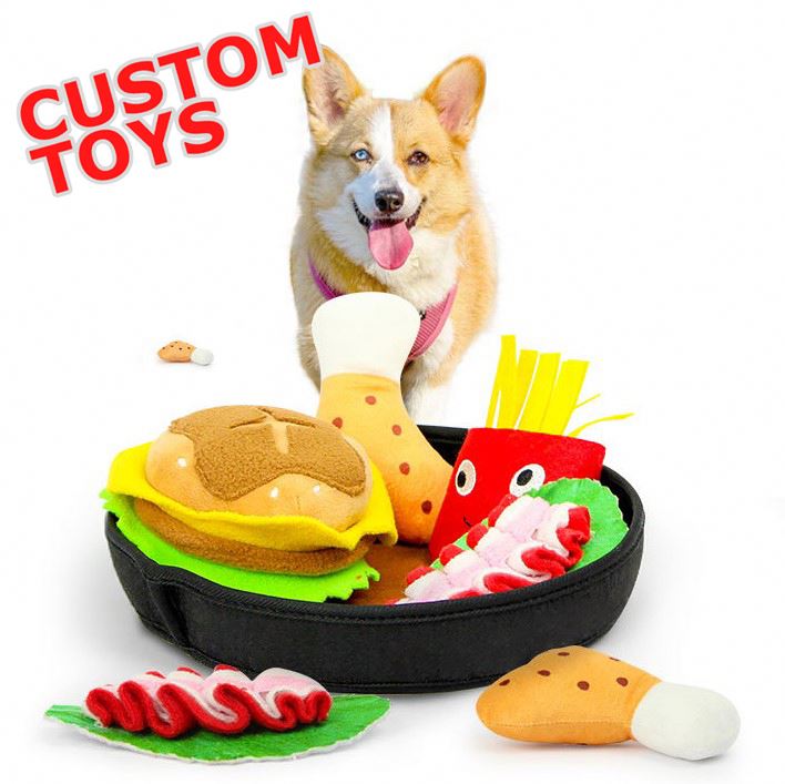 Amaozn Hot Sale Eco Friendly Designer Treat Interactive Pet Dog Chew Toy Hide And Seek Squeaky Plush Dog Toys
