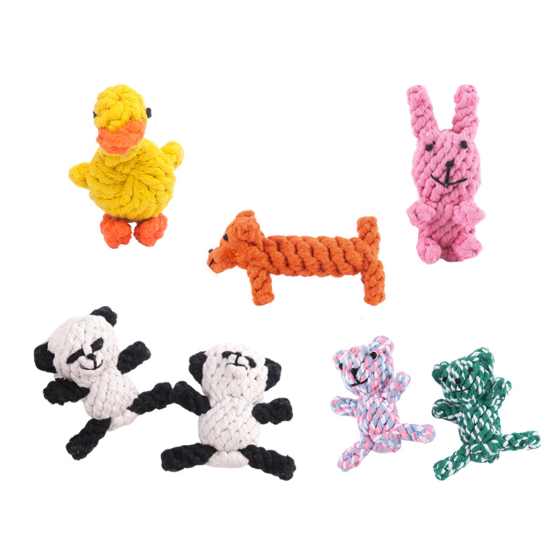 Factory Direct 2022 New Eco Friendly Cute Animals Pet Shop Gift Set Cotton Rope Luxury Dog Chew Plush Toys Box