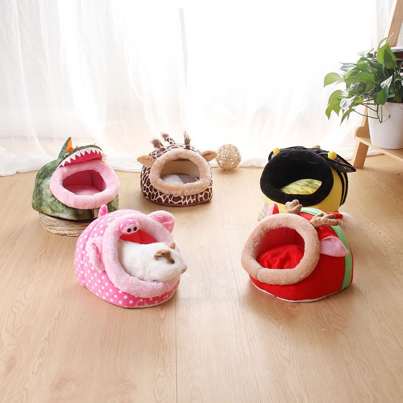 Wholesale Cheap Cute Warm Soft Cotton Mini Guinea Pet Hamster Nest Pet Bed Pet House