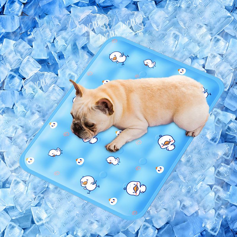 Hot Sale Pvc Cute Duck Waterproof Summer Ice Gel Dog Cat Car Mat Pet Sleeping Mat Pet Cooling Mat Pet Bed