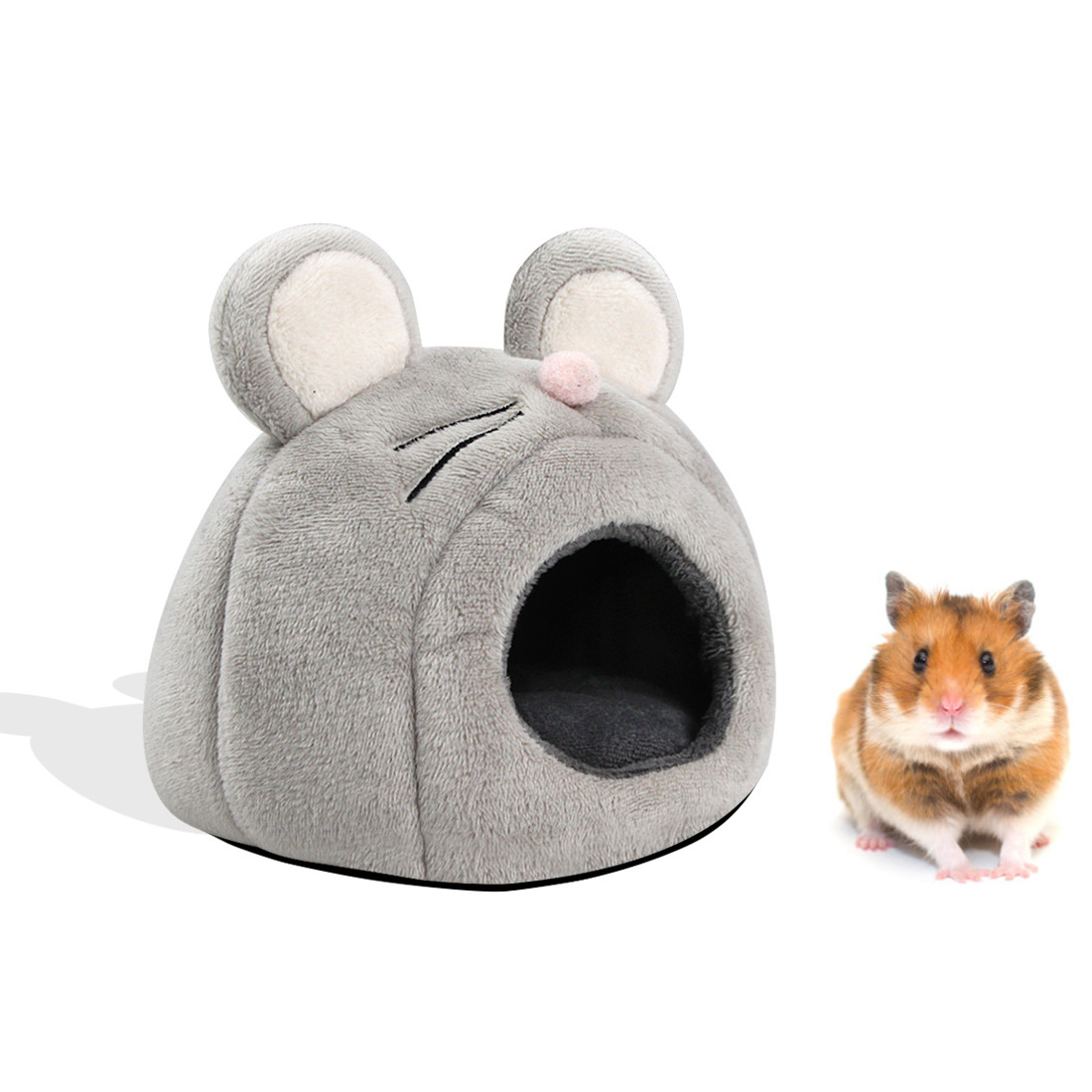 Hamster Cotton Nest Winter Thickened Thermal House Mouse Shape Pet Sleep Cages Small Pet Sleeping Nest