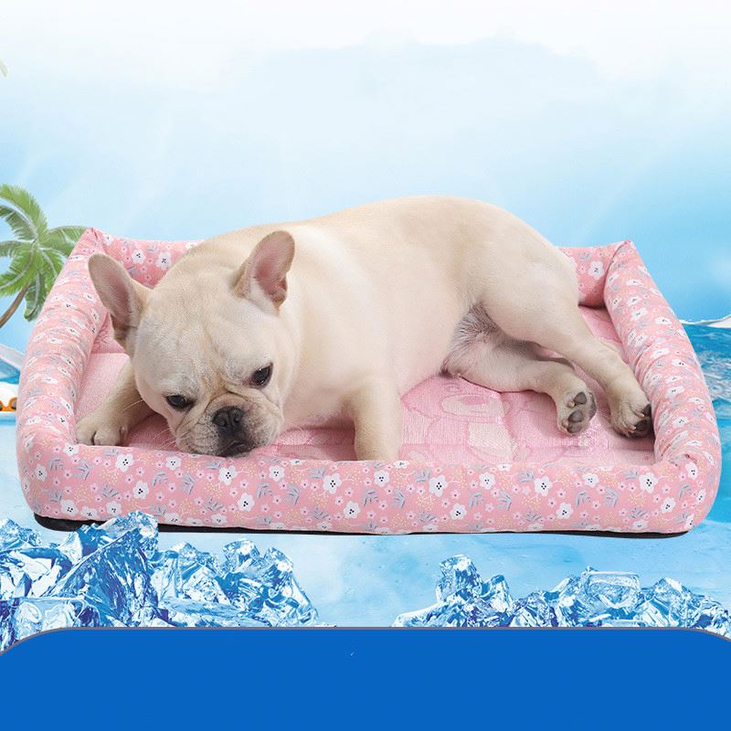 Summer Cool Coral Fleece Pet Dogs And Cats Breathable Dog Bed Dog Cushion Pet Sofa
