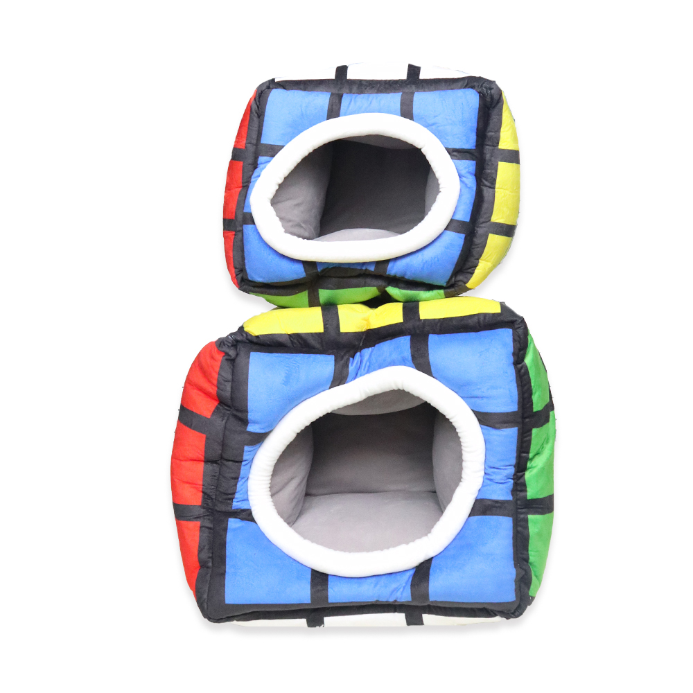 2023 Wholesale Dice Custom Removable And Washable Novelty Soft Plush Luxury Elevated Dog Cat Pet Nest Pet Bed