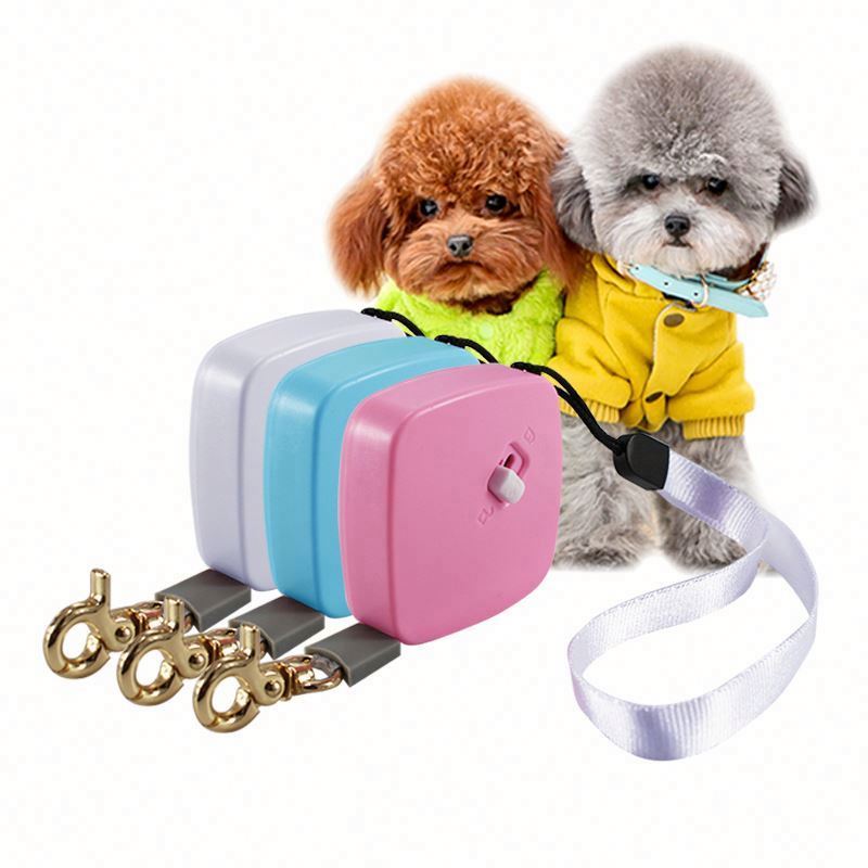 2m Pocketable Mini Dog Leash Adjustable Rope For Puppy Up To 5 Kg Retractable Dog Leash