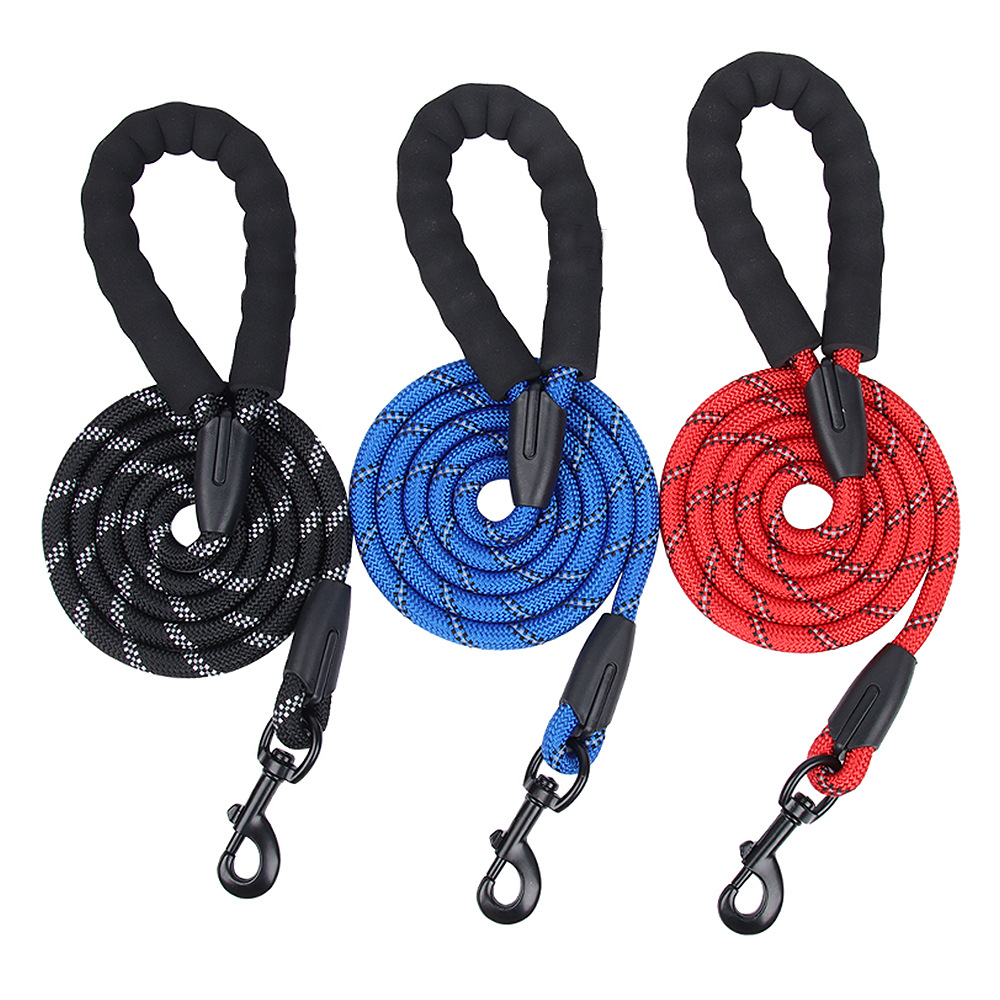 Wholesale Pet Dog Traction Rope Nylon Leash Supplies Dog Traction Rope Nylon Reflective Strong Pet Dog Leash