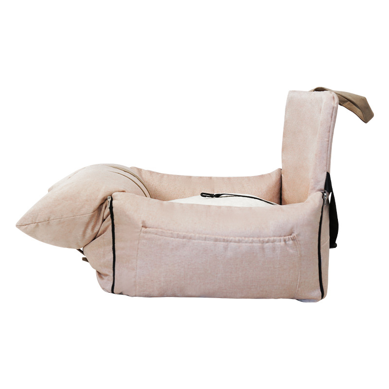 New Arrival Luxury Pets Dog Bed Funny Customized Logo Color Warm Comfortable Safety Belt Out Trip Cat Puppy Pet Car Seat