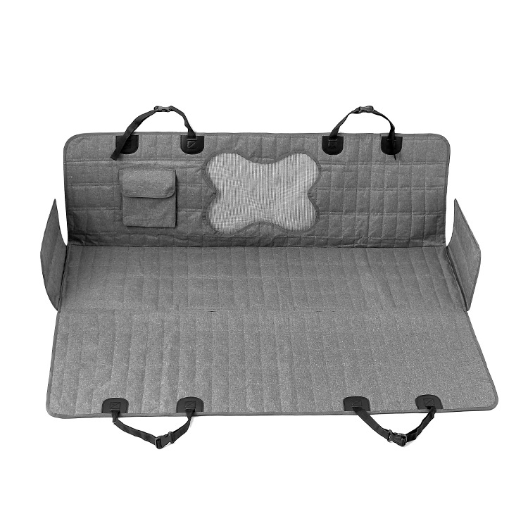 Factory Direct Sale Gray Cationic Car Mat For Dog And Cat Waterproof And Anti Fouling Pet Mat Car Seat Cover