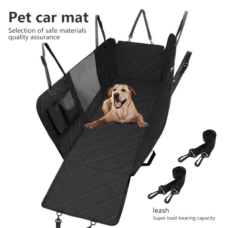 Factory Price 600d Waterproof Oxford Cloth Waterproof Pet Car Mat Pet Dog Car Seat Cover Safety Belt For Pet Dogs
