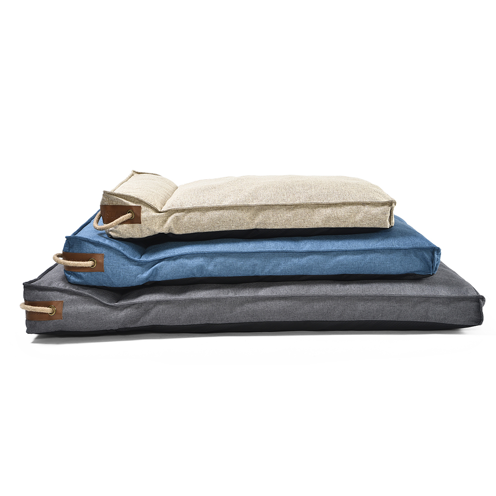 Petstar Easy To Carry High Quality Large Dog Mattress Imitation Linen Pet Crate Bed