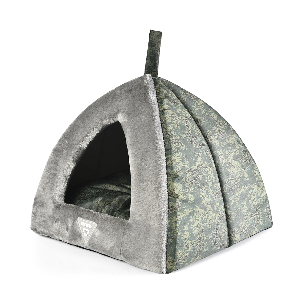 Petstar Eco Friendly Cat Cave Bed Kitten Hideaway Premium Pet Bed With Removable Cushion