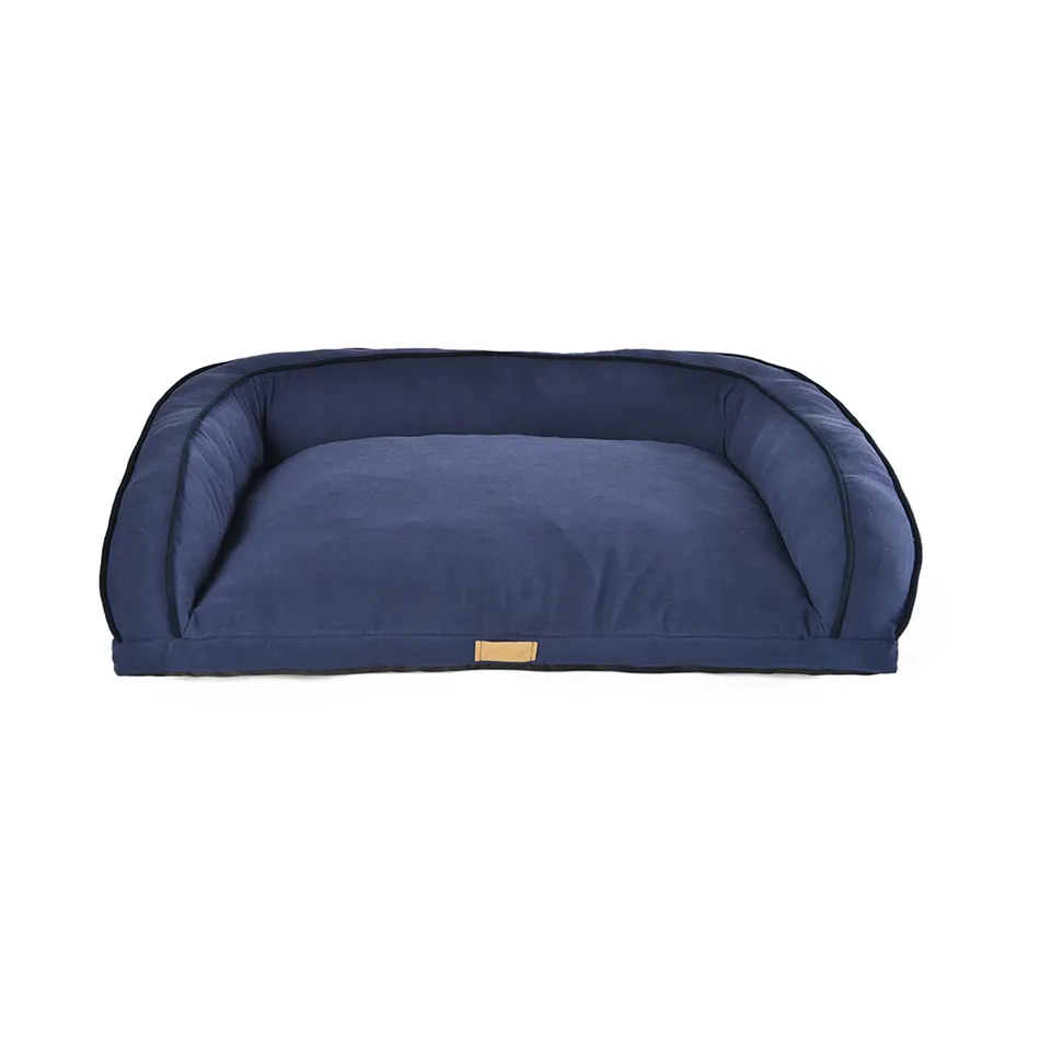 Petstar High Quality Dog Bed Sofa Bolster Couch Super Soft Pet Bed With Removable Cover