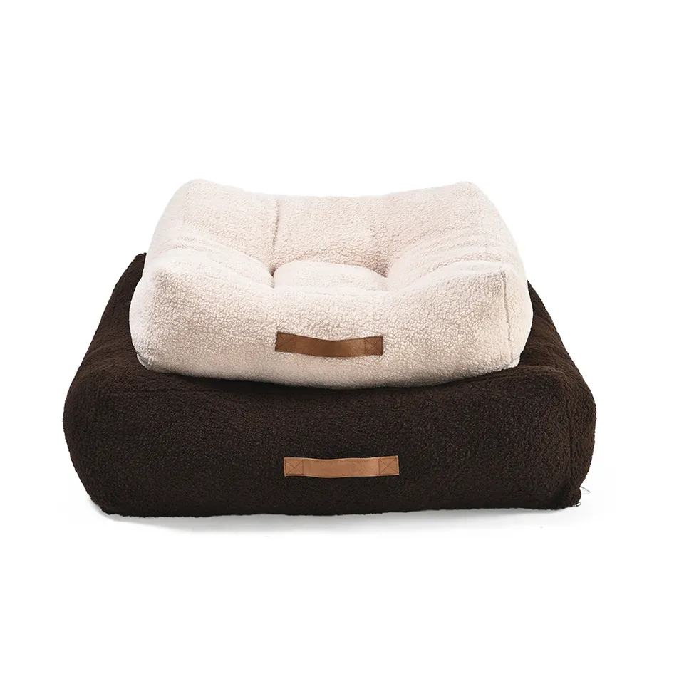 Petstar Hot Sale Custom Size Rectangle Dog Cushion Comfortable Luxury Pet Bed With Removable Cover