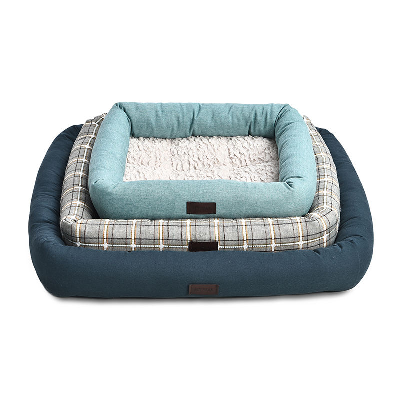 Pet Products Accessories Cozy Life Comfortable Warm Soft Knitted Fabric Dog Beds