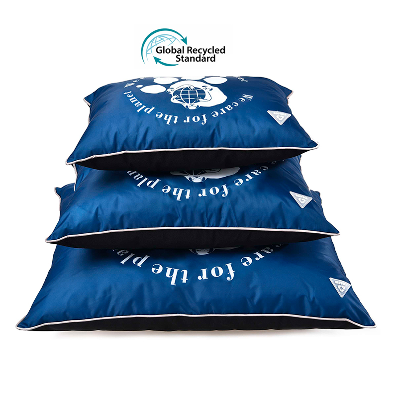 Customization Quality Unique Calming Chew Proof Dog Bed Rpet Eco Friendly Fabric Small Dog Pillow