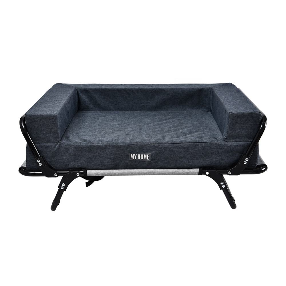 Comfortable Warm Foldable Luxury Washable Solid Iron Dog Pet Sleeping Elevated Bed