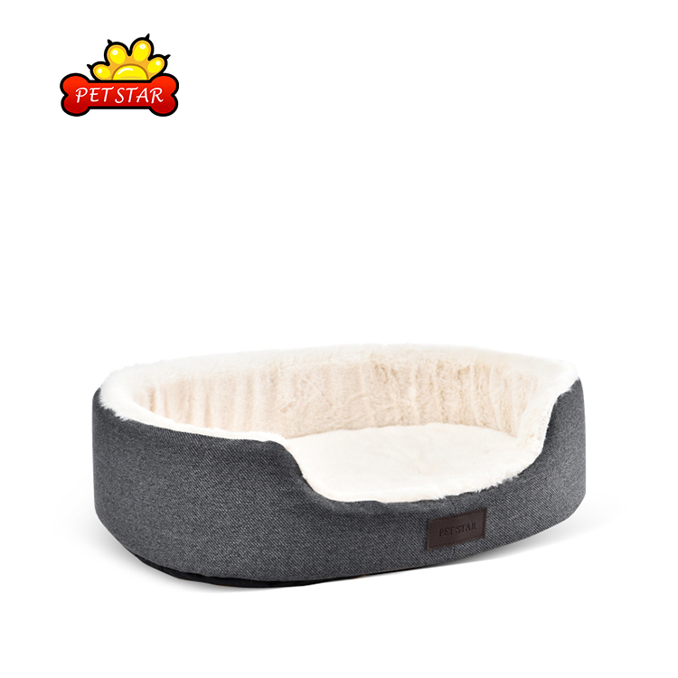 Pet Product Polyester Cushion Cotton Pu Cashmere Factory Cheap Pet Beds For Dogs