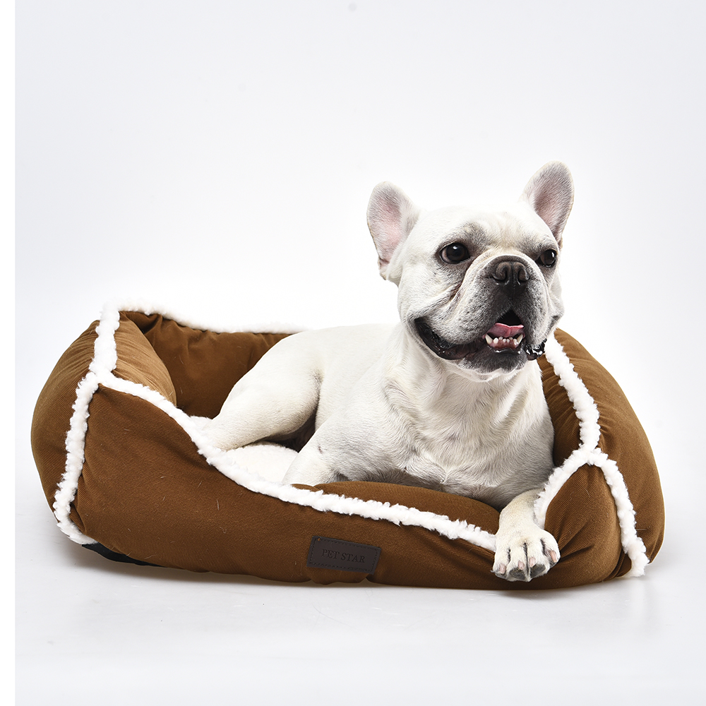 Super Soft Anti-static Fabric Rectangle Washable Sleeping Bed For Medium Large Dog