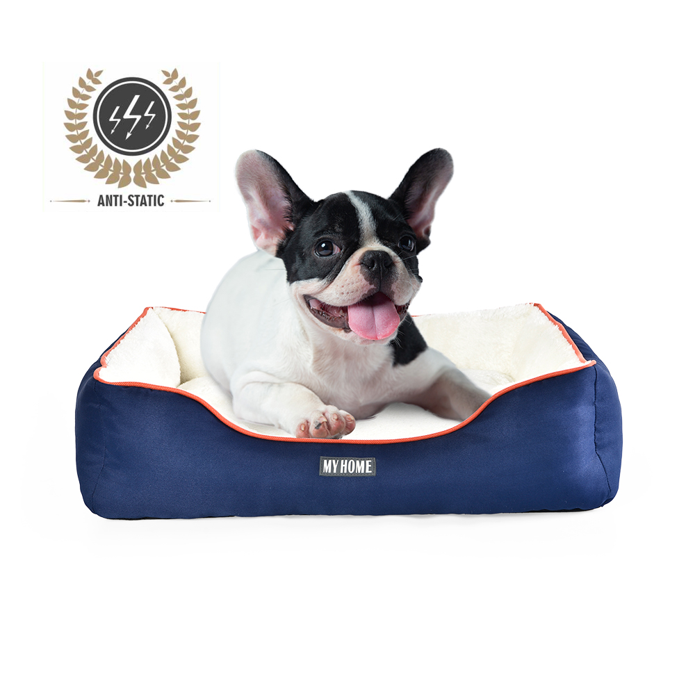 New Fabric Protect Pets Easy Clean Non-stick Pet Hair Pet Bed Antistatic Warm Rectangle Dog Bed Ease Anxiety