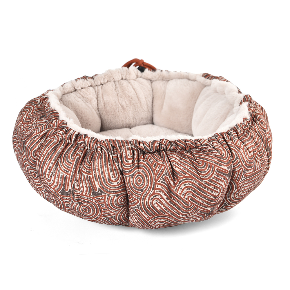 Petstar High Quality 2 In 1 Cat Cushion Bed Luxury Pet Round Bed