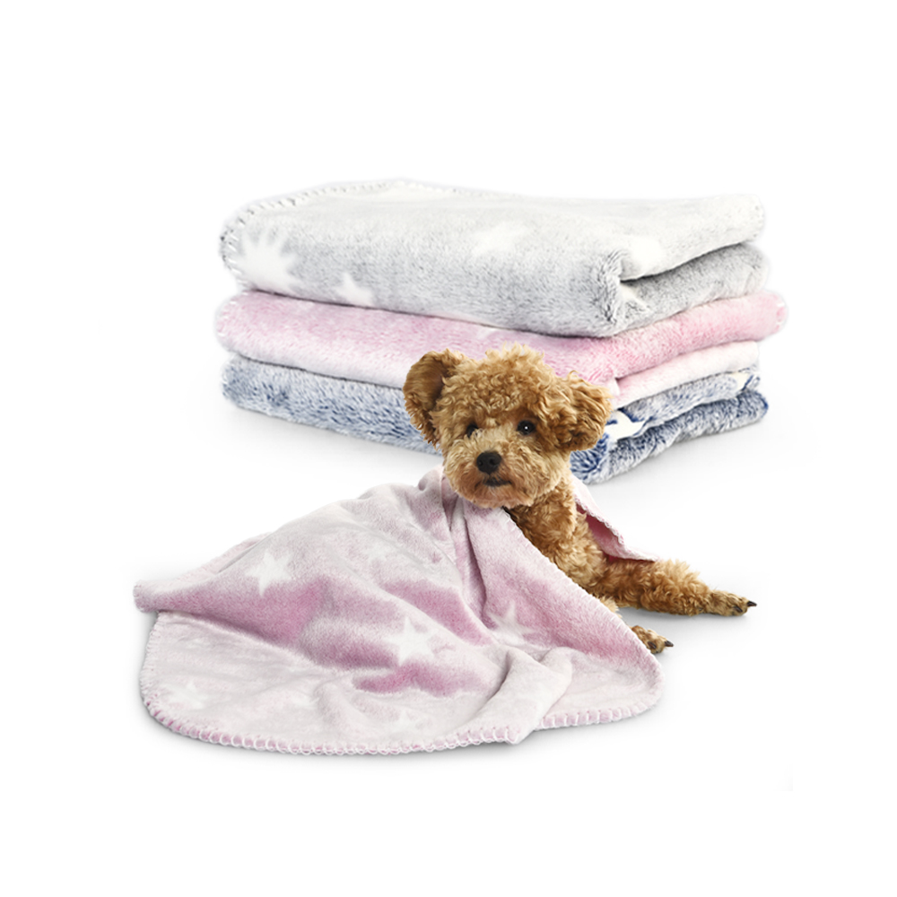Glow In The Dark Custom Warm Soft Flannel Fabric Pet Dog Blanket