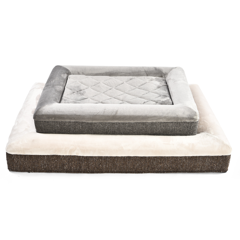 Customize Size Two Ways Use Detachable Design Orthopedic Memory Foam Dog Cat Pet Soft Bed