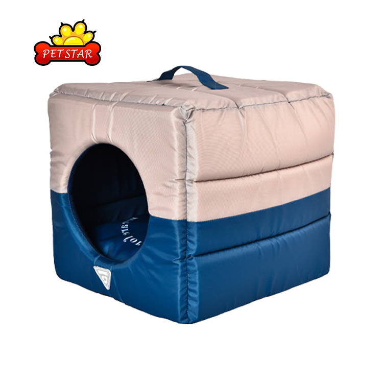 Recycle Material Breathable Two Way Use Dog Bed Foldable Pet Mechanical Wash Cave Bed