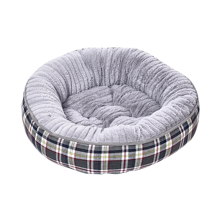 Pet Products Deluxe Pet Supplies Plush Felt Small Round Pet Bed Dog