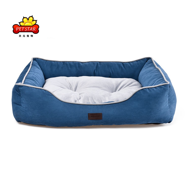 Custom High Quality Polyester Peach Skin 3d Pp Cotton Recycled Materials Cozy Pet Dog Bed Sale
